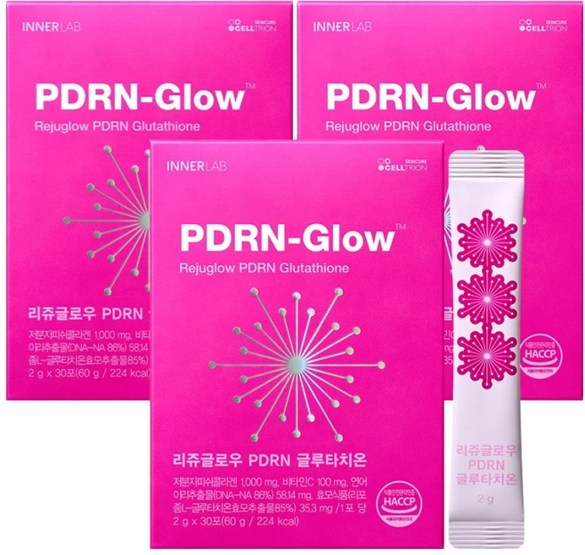 이너랩 리쥬글로우 PDRN 글루타치온, 60g, 3개 - 쿠팡