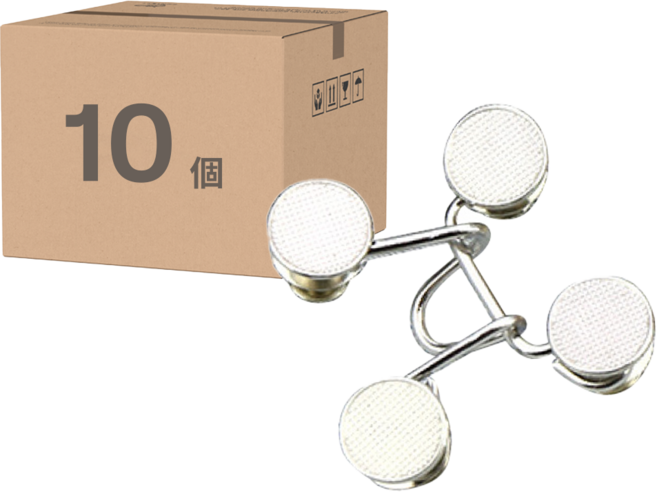 FANCY LIFE 免縫擴收腰神器 褲鉤 別針款 10個, 銀色, 1套