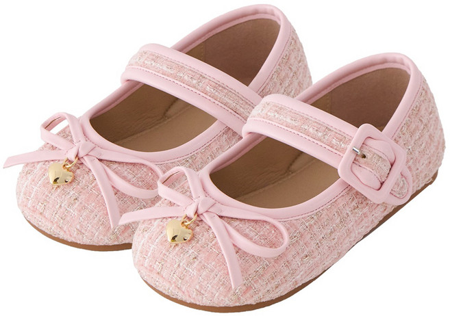 발소리 베이비잼 여아용 위니벨 플랫슈즈
