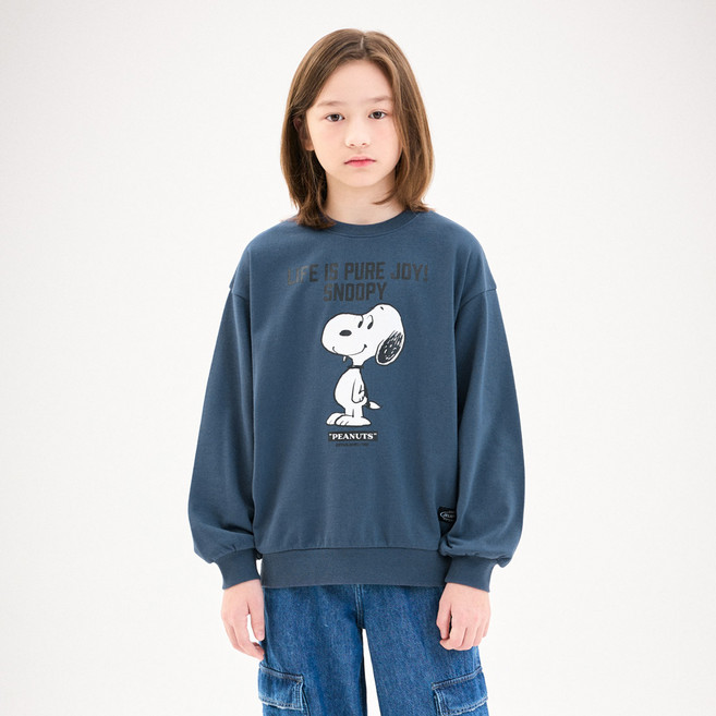 젤리스튜디오 주니어용 피너츠 스누피 이지루즈핏티셔츠