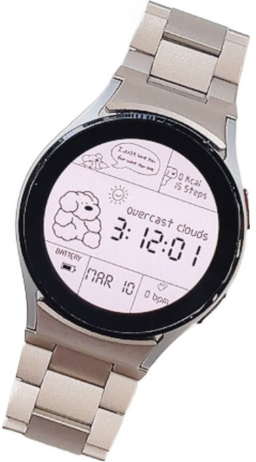 우먼스9999 날개형 라이트메탈 밴드 스트랩, 스타라이트, 1개