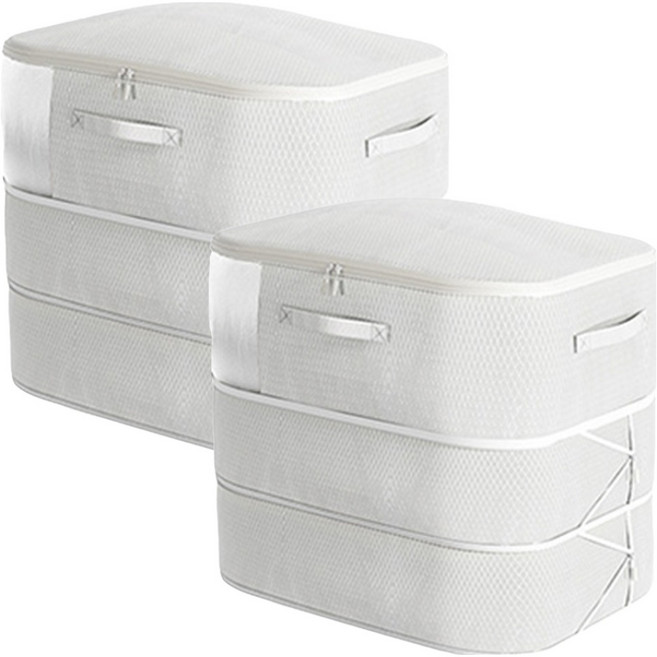 Life GONGyOU 透明窗零體積壓縮袋 體積瞬消 淺灰色, 2個, 1入