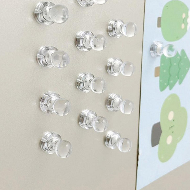 강력 네오디움 미니 냉장고 자석 50p, 투명