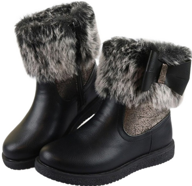 페이퍼플레인키즈 아동용 퍼 부츠