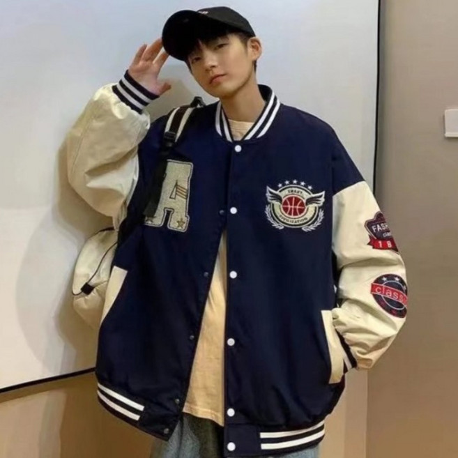 JTL 男士個性經典休閒棒球外套