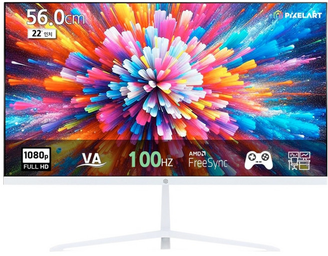 픽셀아트 FHD 100Hz Up 무결점 모니터, 56cm, PA2230W(무결점)
