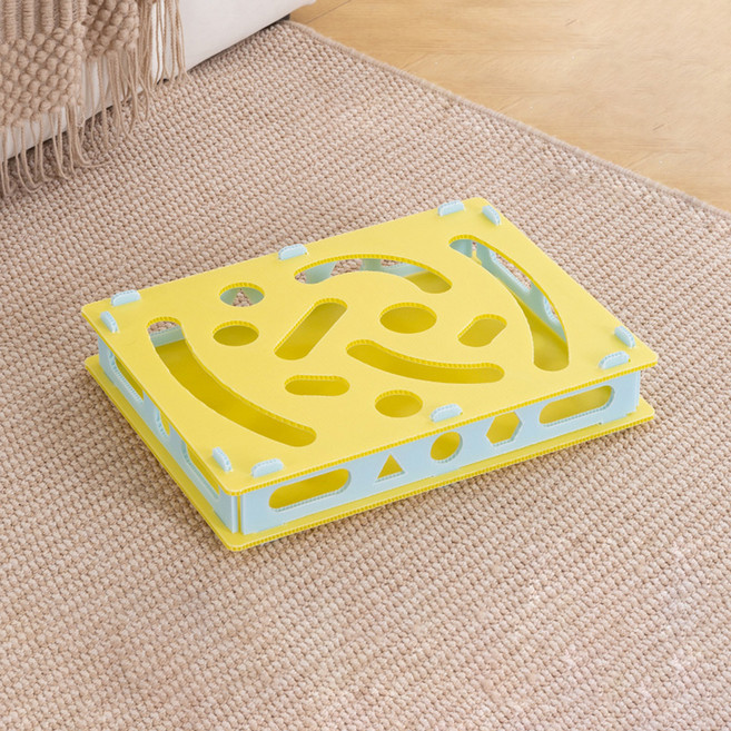 데이소이 고양이 구멍파기 퍼즐 장난감 02 6볼, 혼합색상, 1개