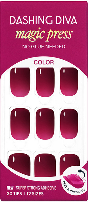 데싱디바 매직프레스 네일팁 세트, 포도색, 1세트