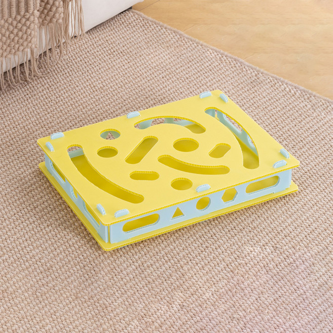 데이소이 고양이 구멍파기 퍼즐 장난감 01 4볼, 혼합색상, 1개