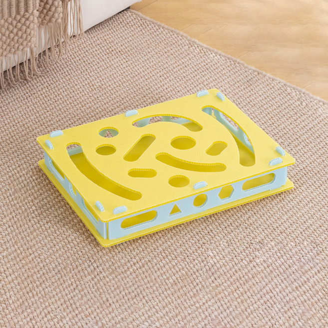 데이소이 고양이 구멍파기 퍼즐 장난감 03 6볼 + 스프링 볼 세트, 혼합색상, 1세트