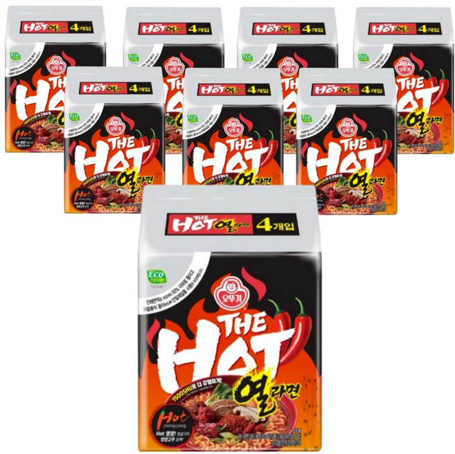 오뚜기 더핫 열라면 120g, 32개