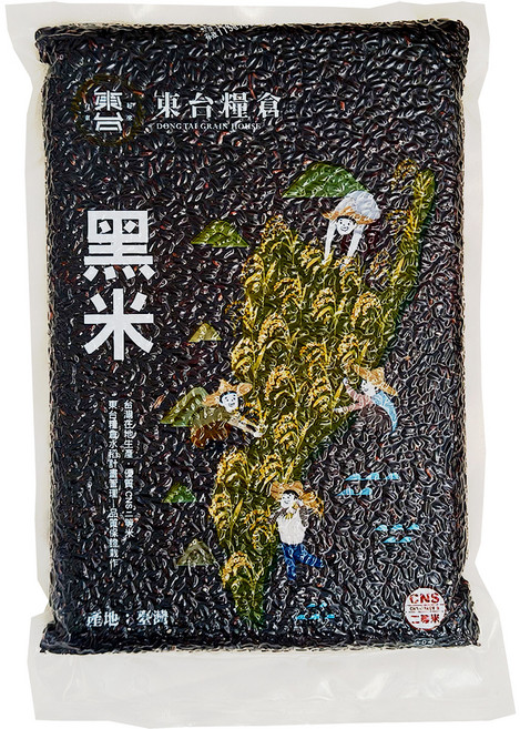 東台糧倉 黑米, 1kg, 1個