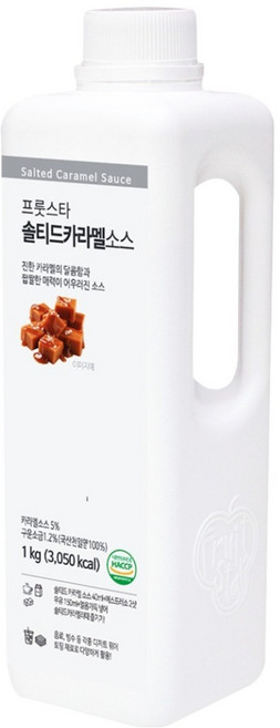 프룻스타 솔티드 카라멜 소스, 1kg, 1개