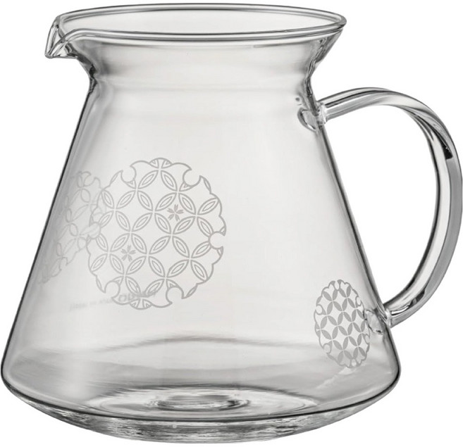 HARIO 好璃奧 七寶紋玻璃壺 XVG-60-SP, 1個, 600ml, 玻璃壺