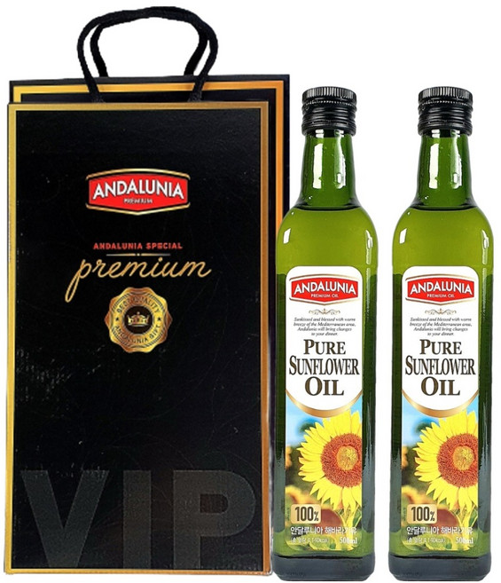 안달루니아 해바라유 500ml x 2p 선물세트, 1세트