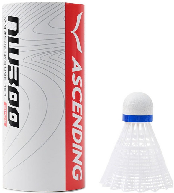 ASCENDING 셔틀콕 시리즈NW300, 화이트, 1개, 3개입