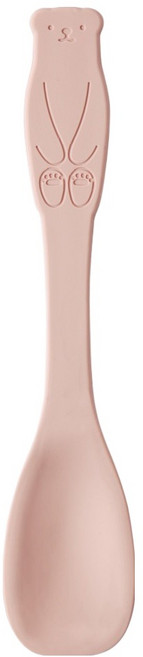 이지실리 실리콘 곰돌이 디저트스푼, 핑크, 1개