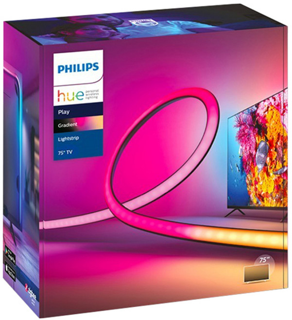 필립스휴 플레이 그라디언트 라이트스트립 TV용 1.6 x 1.7 x 304 cm, 혼합색상, 1개