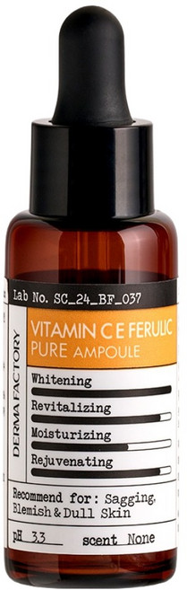 더마팩토리 퓨어 비타민 C E 페룰릭 앰플, 22ml, 1개