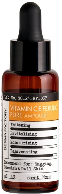 더마팩토리 퓨어 비타민 C E 페룰릭 앰플, 22ml, 1개 - 쿠팡