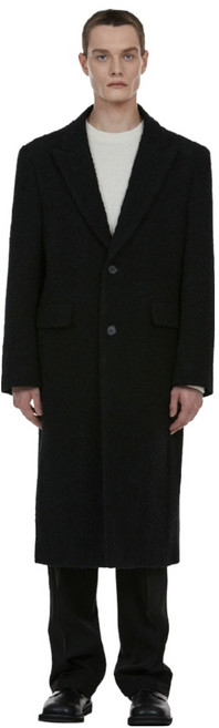 컨스트럭션 털 부클 오버 코트