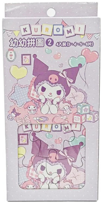 Sanrio 三麗鷗 酷洛米 幼幼拼圖2 PUZ0627A4, 1套, 18片, 紫色