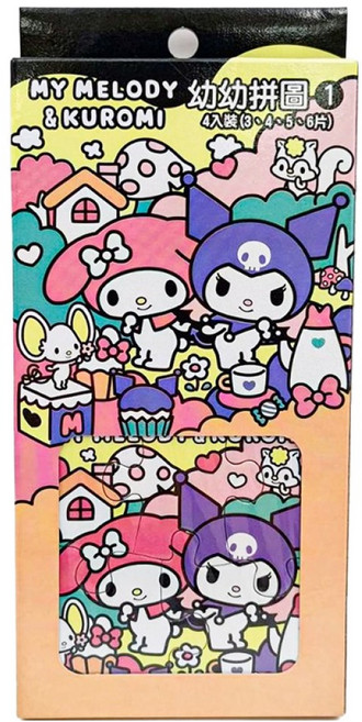 Sanrio 三麗鷗 美樂蒂&酷洛米 幼幼拼圖1 PUZ0627A3, 1套, 18片, 粉色