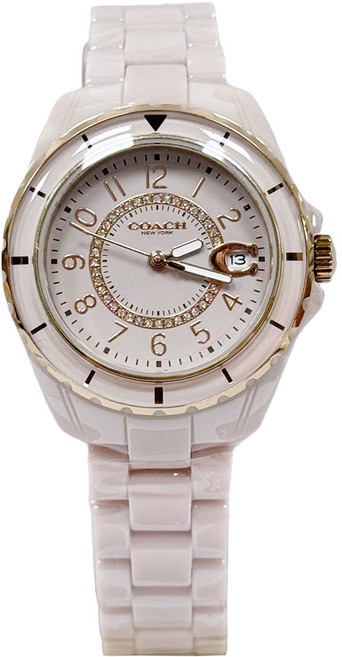 COACH 蔻馳 Preston 女士 陶瓷鍊帶腕錶 33mm