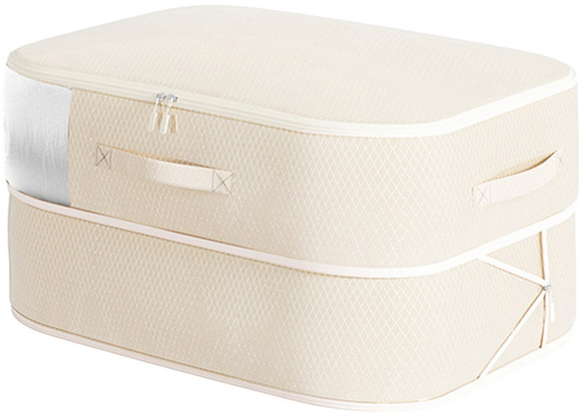 공유 투명창 제로부피 부피순삭 압축 파우치 라이트베이지, 1개입, 1개