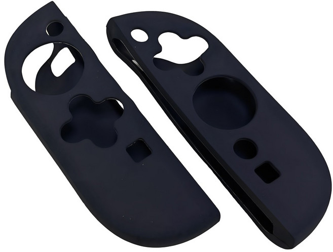 AKiTOMO 阿吉托摩 Switch2 JOYCON硅胶套 平底, 1個, 黑色, AKSW-328