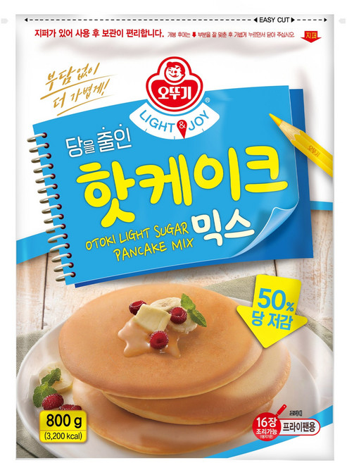 오뚜기 라이트 앤 조이 당을줄인 핫케이크 믹스, 800g, 1개