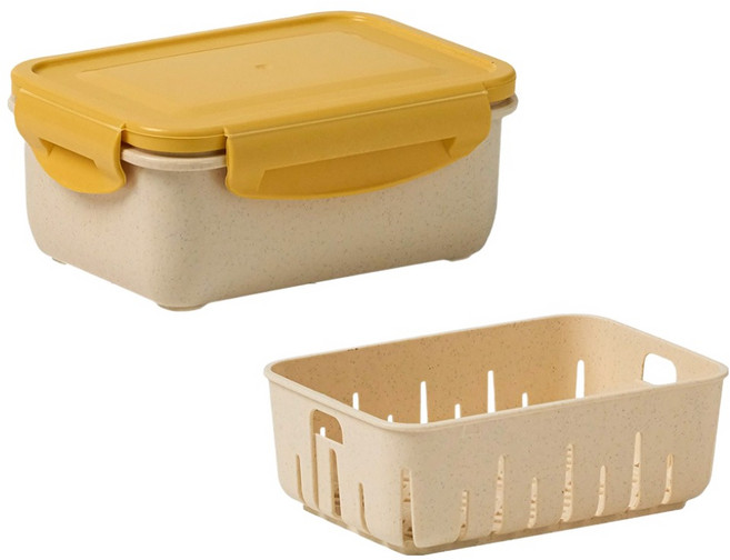 닥터하우스 오래 신선 항균 밀프랩 도시락통 채반 밀폐용기, 1개, 700ml