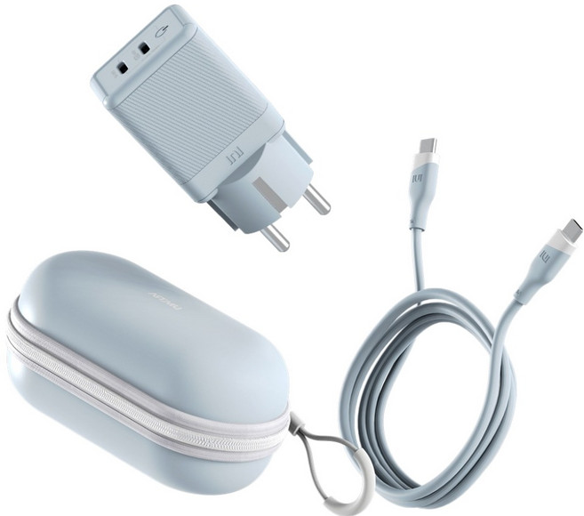 아트뮤 USB PD 45W 초고속 충전기 + C타입 케이블 스타터팩 세트, 혼합색상, 1개