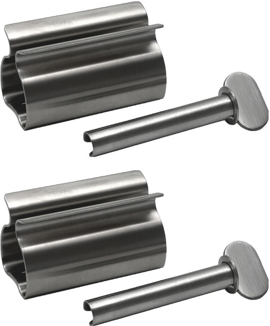 에브리윅 무광 304 스텐 치약 짜개 M, 실버, 2개