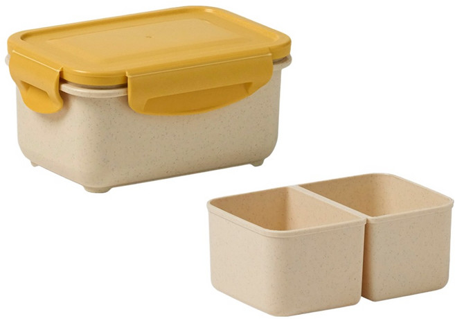 닥터하우스 오래 신선 항균 밀프랩 도시락통 나눔 밀폐용기, 1개, 530ml