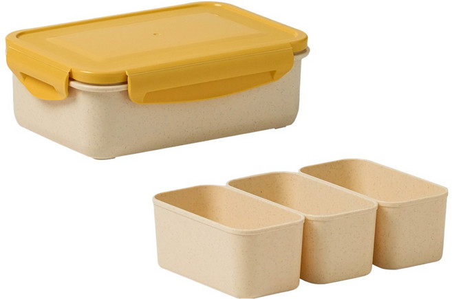 닥터하우스 오래 신선 항균 밀프랩 도시락통 나눔 밀폐용기, 1개, 1.1L