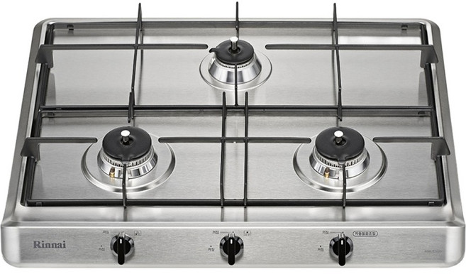 린나이 빌트인 가스레인지 3구 방문설치, RBR-S3001D, LNG
