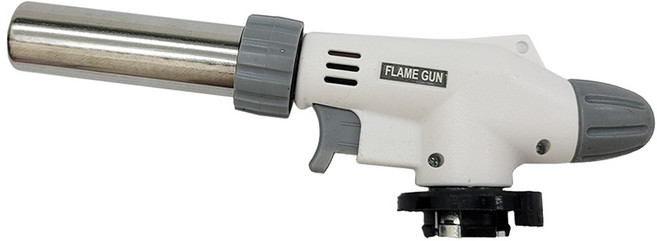 DIBOTE 迪伯特 電子式自動點火瓦斯噴槍 可倒噴款 W3030-2, 1個, 白色