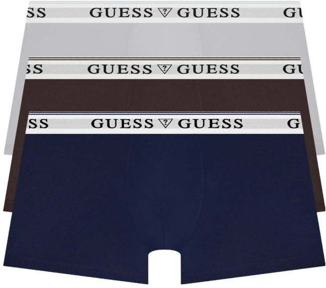 GUESS UNDERWEAR EVERYDAY 簡約四角褲3件組