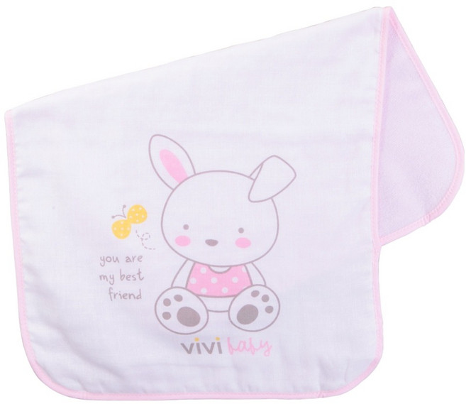 vivibaby 艾瑪兔雙面澡巾