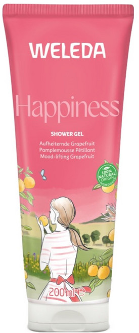 벨레다 해피니스 샤워젤 그레이프프룻, 200ml, 1개