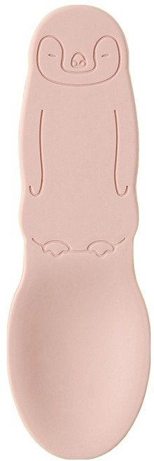 이지실리 실리콘 다용도 요거트 키위 스푼, 핑크, 1개