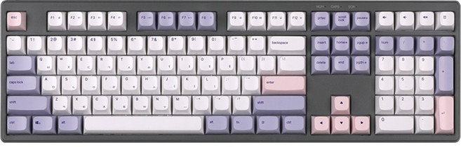 몬스타기어 보글보글 멤브레인 저소음 사무용 풀 배열 윤활 수제 키보드, 드림포니 + 그레이, X108 다크나이트 SE, 제조사축