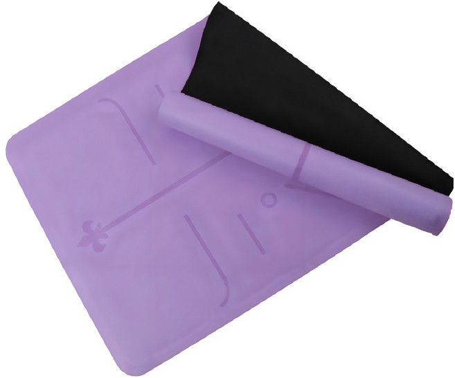 HOME GYM CLUB 居家健身 PU體位線瑜珈墊, 1個, 高貴紫