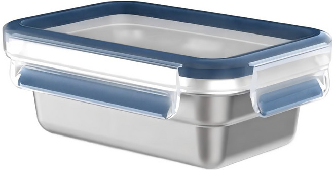 Tefal 特福 MasterSeal 可微波不鏽鋼保鮮盒含蓋, 1個容器 + 1個蓋子, 1組