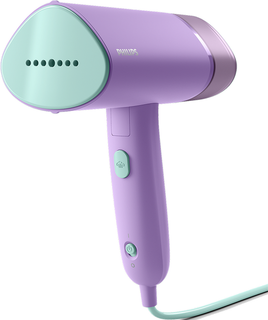 필립스 접이식 여행용 핸디형 스팀다리미 3000 시리즈, STH3010/30, 라일락 + 민트