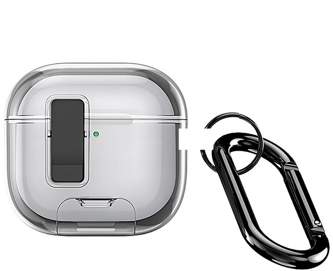 DUX DUCIS Apple AirPods Pro 2 冰晶支架保護套, 1個, 透灰色