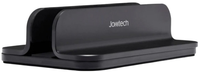 JOKItech 垂直式筆電立架/鋁合金筆記型電腦收納架 9~17吋平板適用, 1個, 黑色