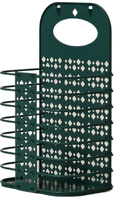 사인포스트 슬림 폴딩 벽걸이형 빨래바구니, 그린