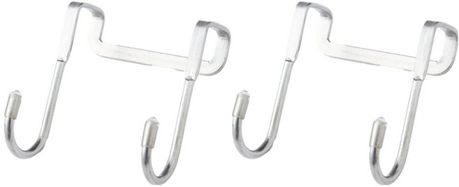 월드크린 다용도 도어 후크 걸이 듀얼, 2개